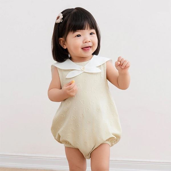 Bodysuit bé gái La Pomme cotton be