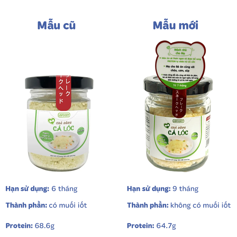 Chà bông cá hồi USFOODY hũ 20g (từ 7 tháng) - Giao bao bì ngẫu nhiên 14
