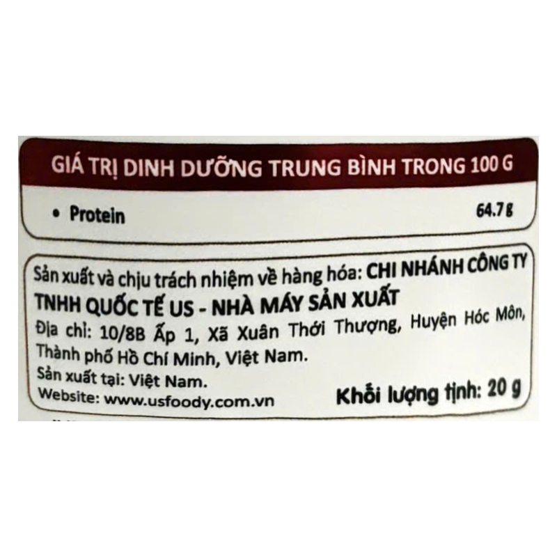 Chà bông cá hồi USFOODY hũ 20g (từ 7 tháng) - Giao bao bì ngẫu nhiên 18