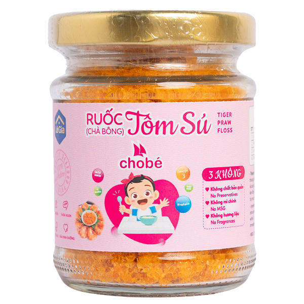 Chà bông tôm sú Lê Gia hũ 45g thơm ngon, chất lượng - AVAKids.com
