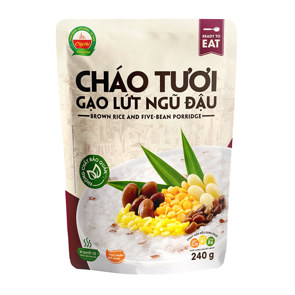 Cháo tươi Cây Thị vị gạo lứt, ngũ đậu
