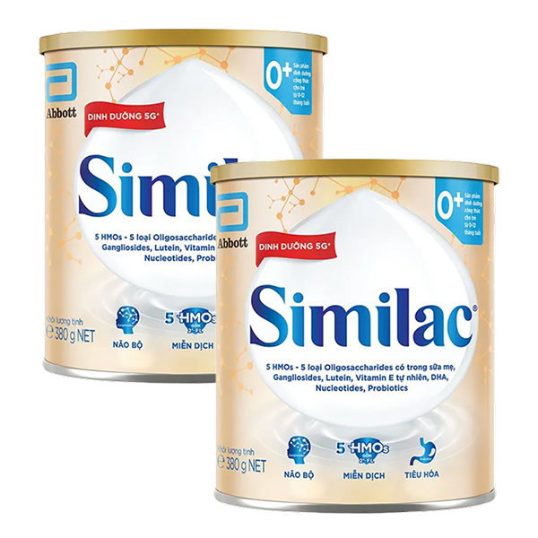 Combo 2 hộp sữa bột Similac 5G 0+