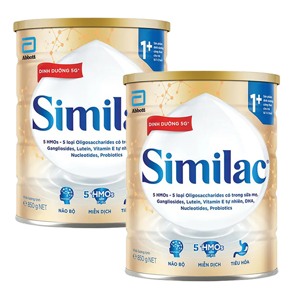 Combo 2 hộp sữa bột Similac 5G 1+