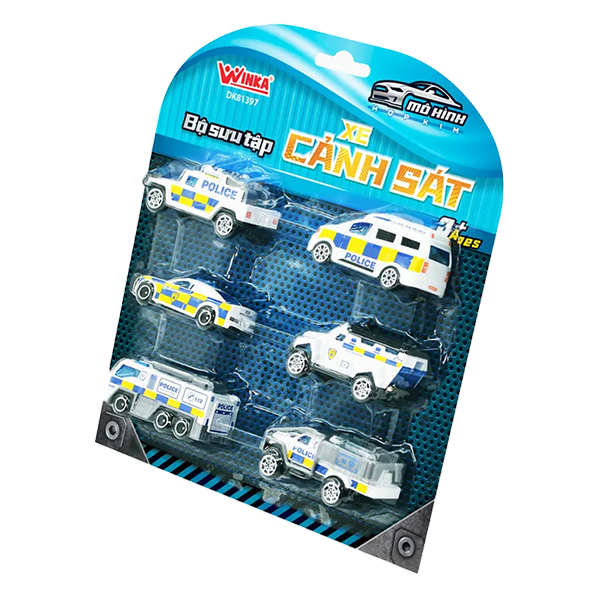 Đồ chơi mô hình bộ sưu tập xe cảnh sát WINKA DK81397
