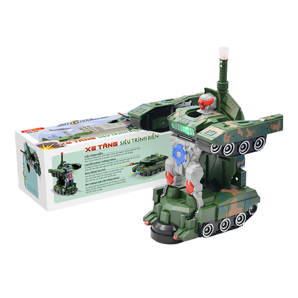 Đồ chơi mô hình robot biến hình xe tăng CRESTA DK81399