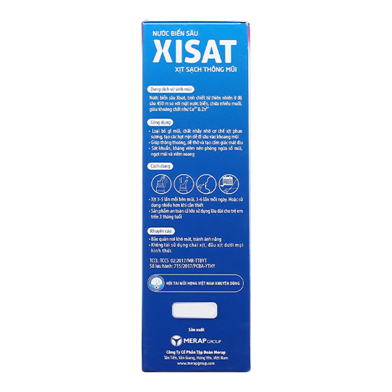 Dung dịch xịt mũi Xisat giảm nghẹt mũi cho bé chai 75 ml 3