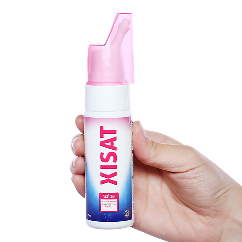 Dung dịch xịt mũi Xisat giảm nghẹt mũi cho bé chai 75 ml 5