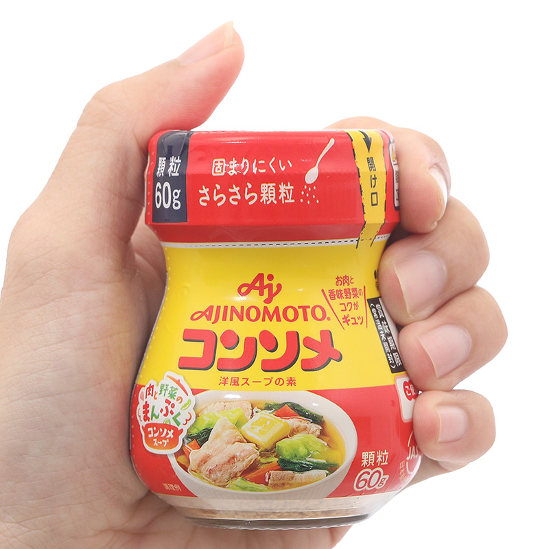 Hạt nêm Ajinomoto chiết xuất thịt và rau củ hũ 60g 5