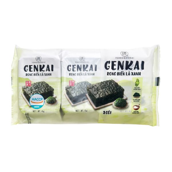 Rong Biển Ăn Liền Genkai Lá tiện cho bé dùng, thơm ngon, mua 2 tặng 1 - AVAKids.com