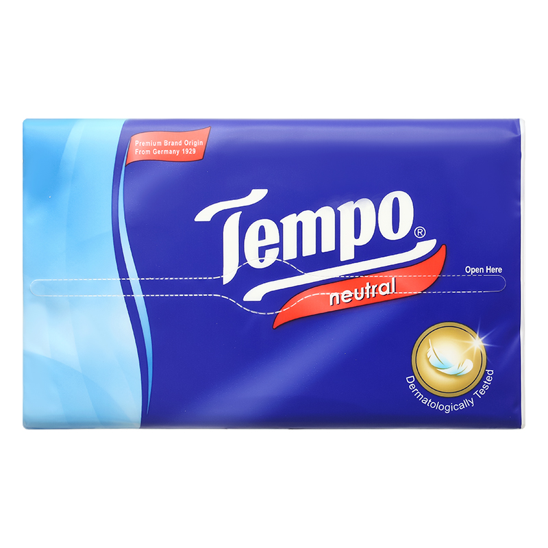 Lốc 4 gói khăn giấy rút Tempo không mùi 4 lớp 8