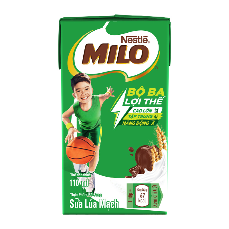 Thùng 48 hộp thức uống lúa mạch Nestlé Milo 110 ml (từ 2 tuổi) - Giao bao bì ngẫu nhiên 17