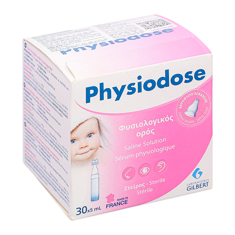 Nước muối sinh lý vệ sinh mắt mũi Physiodose 5 ml (Hộp 30 ống) 2