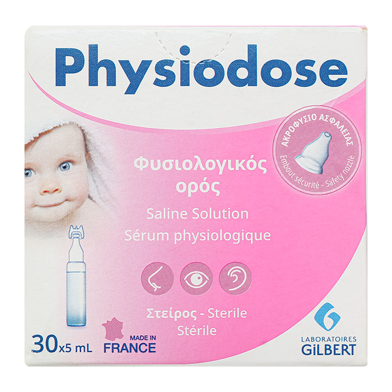 Nước muối sinh lý vệ sinh mắt mũi Physiodose 5 ml (Hộp 30 ống) 3