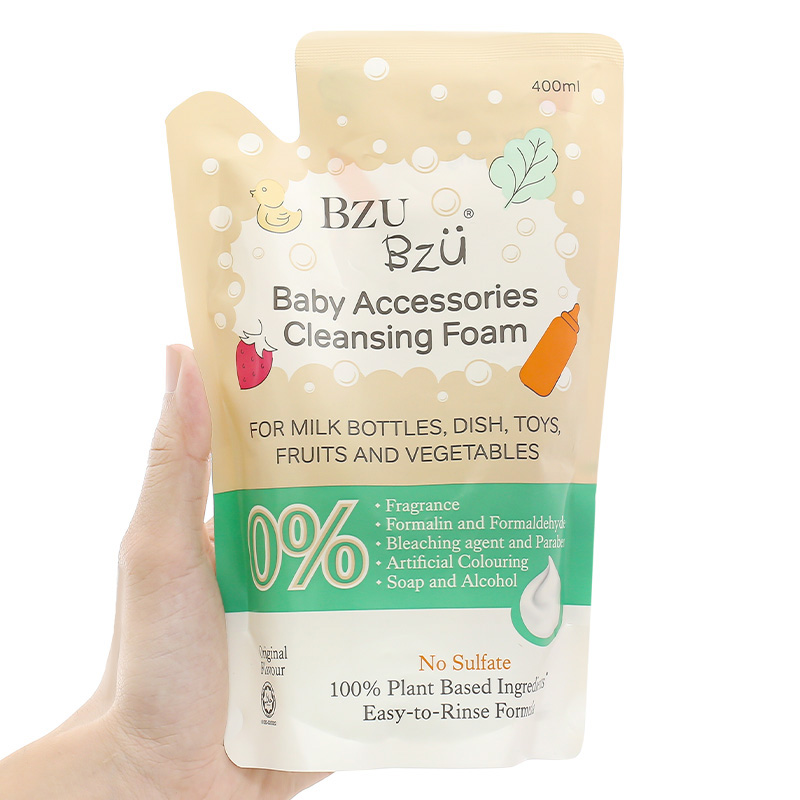Nước rửa bình sữa BZU BZU chai 500 ml không mùi 7