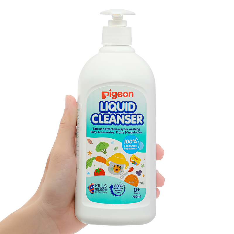 Nước rửa bình sữa Pigeon túi 650 ml hương tự nhiên 8