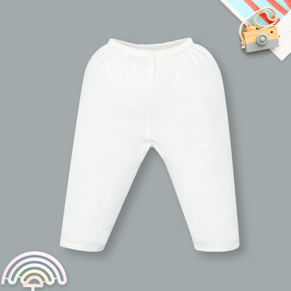 Quần dài unisex IQ Baby visco trắng