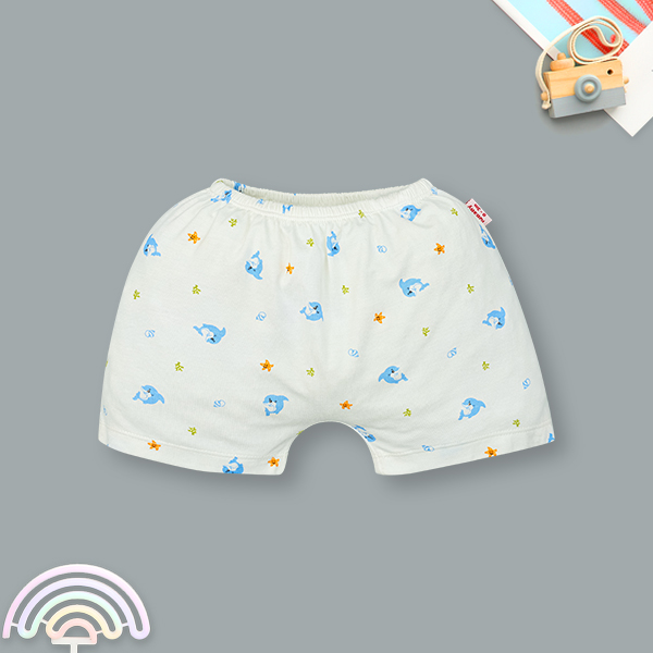 Quần ngắn unisex IQ Baby visco trắng