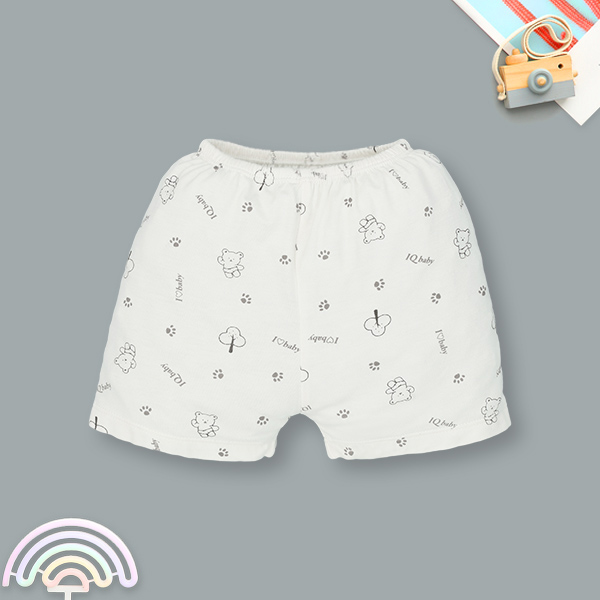 Quần ngắn unisex IQ Baby visco trắng