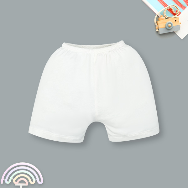 Quần ngắn unisex IQ Baby visco trắng