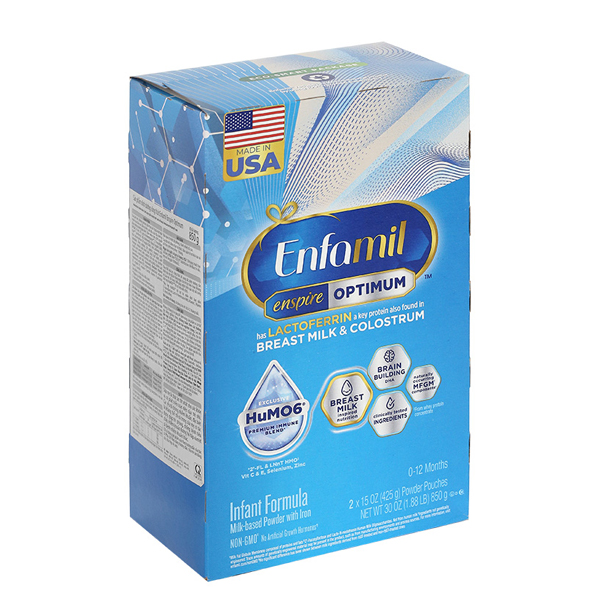 Sữa bột Enfamil Enspire Infant Formula 850g (0 - 12 tháng) - Mẫu mới