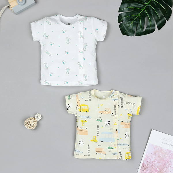 Combo áo tay ngắn Lullaby NH204V màu hồng trắng giá rẻ - AVAKids.com