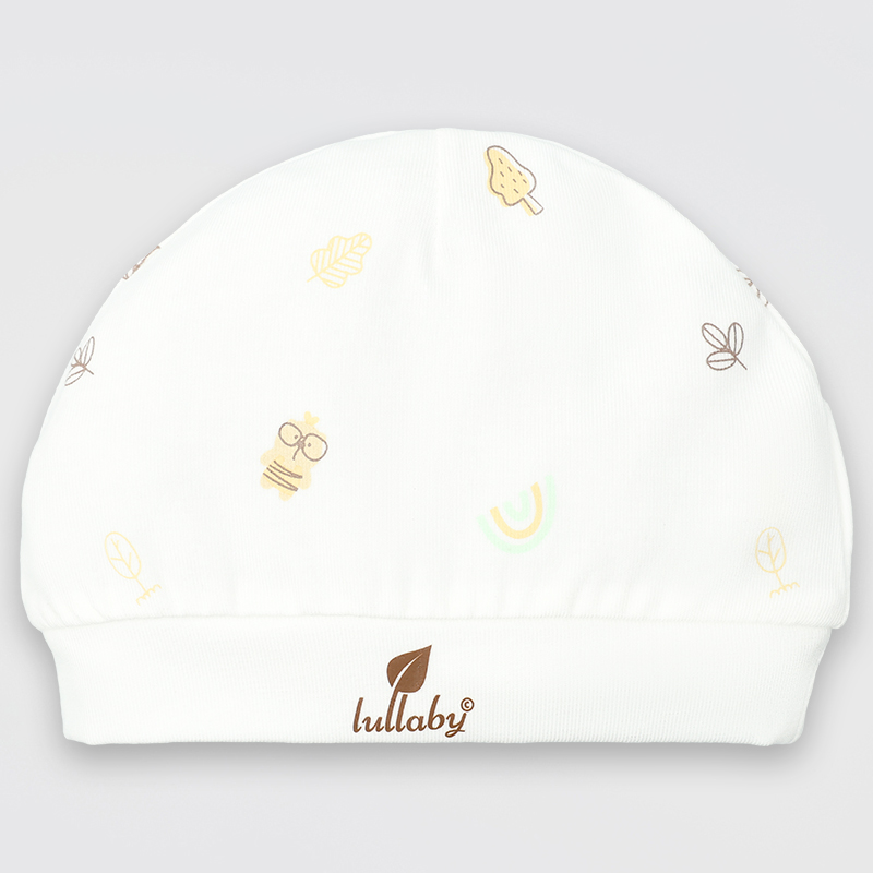Set nón, bao tay bao chân in hình thú Lullaby NH511N màu trắng - xanh (0 - 3 tháng) 16