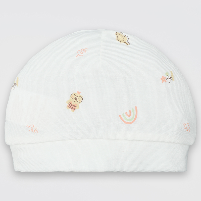 Set nón, bao tay bao chân in hình thú Lullaby NH511N màu trắng - xanh (0 - 3 tháng) 30
