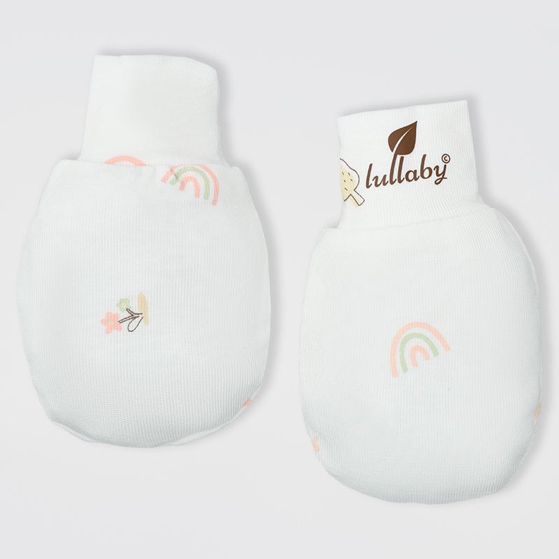 Set nón, bao tay bao chân in hình thú Lullaby NH511N màu trắng - xanh (0 - 3 tháng) 32