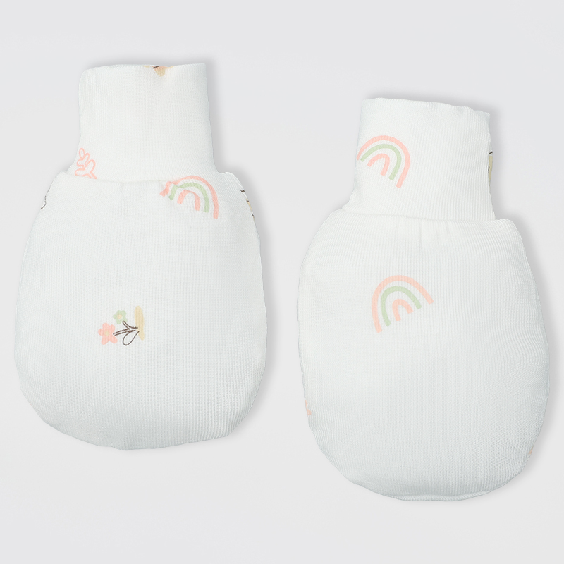 Set nón, bao tay bao chân in hình thú Lullaby NH511N màu trắng - xanh (0 - 3 tháng) 33
