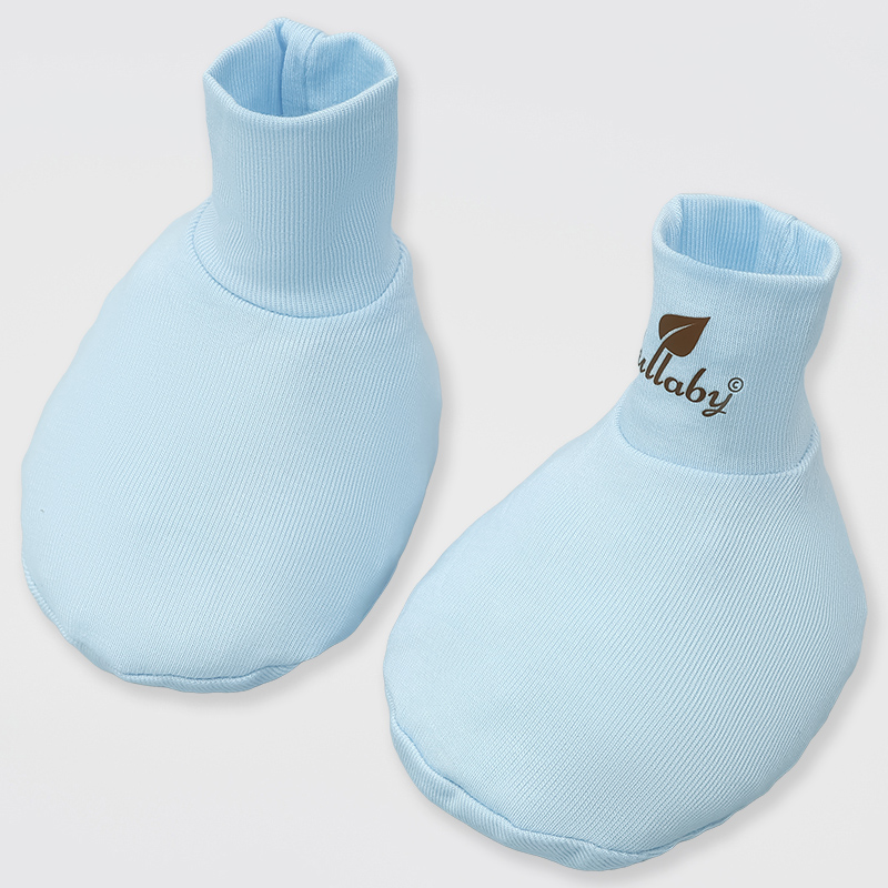 Set nón, bao tay bao chân in hình thú Lullaby NH511N màu trắng - xanh (0 - 3 tháng) 9