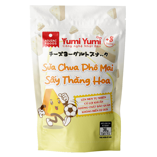 Sữa chua khô sấy thăng hoa vị phô mai Yumi Yumi