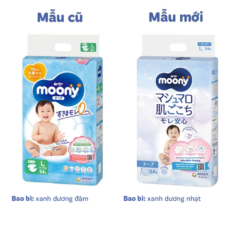 Tã dán Moony size L 48 miếng (9 - 14 kg) 36