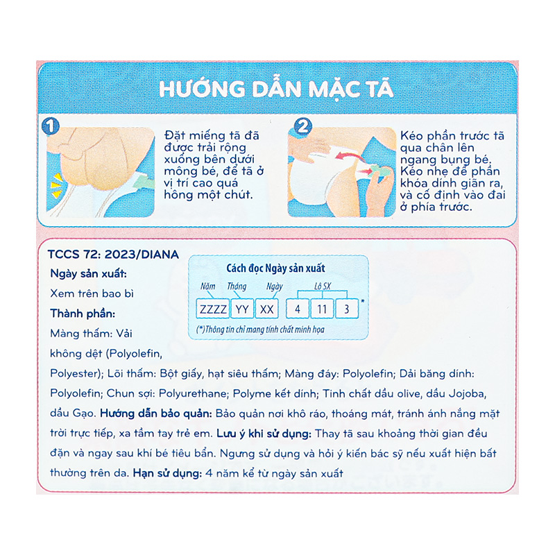 Tã dán Moony size L 48 miếng (9 - 14 kg) 62