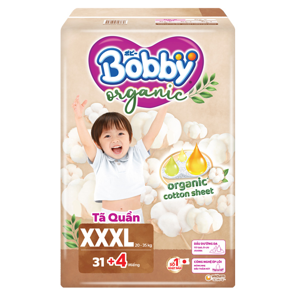 Tã quần Bobby Organic size XXXL