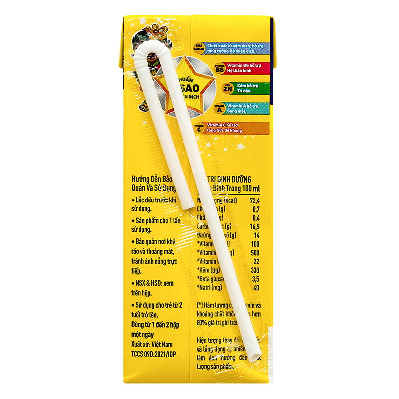 Lốc 4 hộp sữa trái cây LiF Kun hương trái cây nhiệt đới 180 ml (từ 2 tuổi) 23