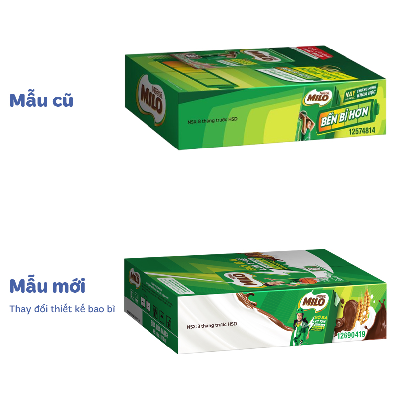 Thùng 48 hộp thức uống lúa mạch Nestlé Milo 110 ml (từ 2 tuổi) - Giao bao bì ngẫu nhiên 2