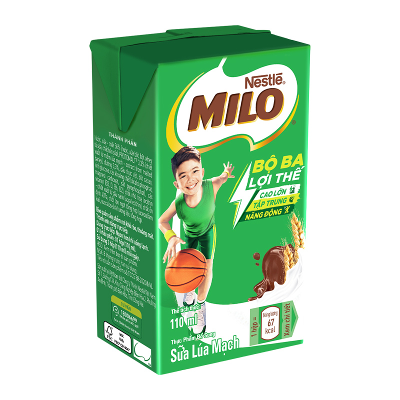 Thùng 48 hộp thức uống lúa mạch Nestlé Milo 110 ml (từ 2 tuổi) - Giao bao bì ngẫu nhiên 8