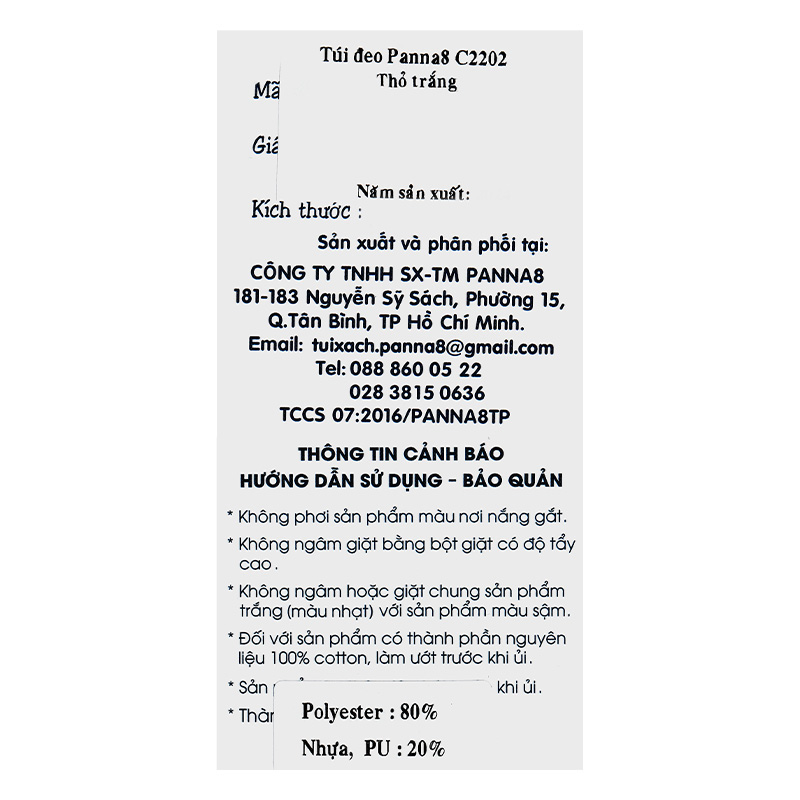 Túi đeo cho bé mẫu giáo Tbwin PANNA8 thỏ C2202 hồng 24