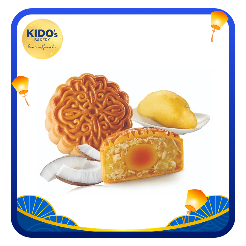 Bánh trung thu Kido's Bakery sữa dừa sầu riêng 1 trứng 150g - AVAKids.com