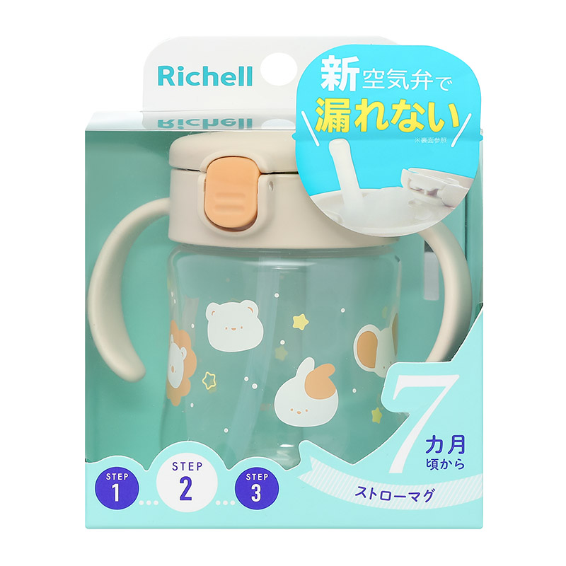 Bình tập uống Richell T.L.I 200 ml - Hình thú (từ 7 tháng) 2