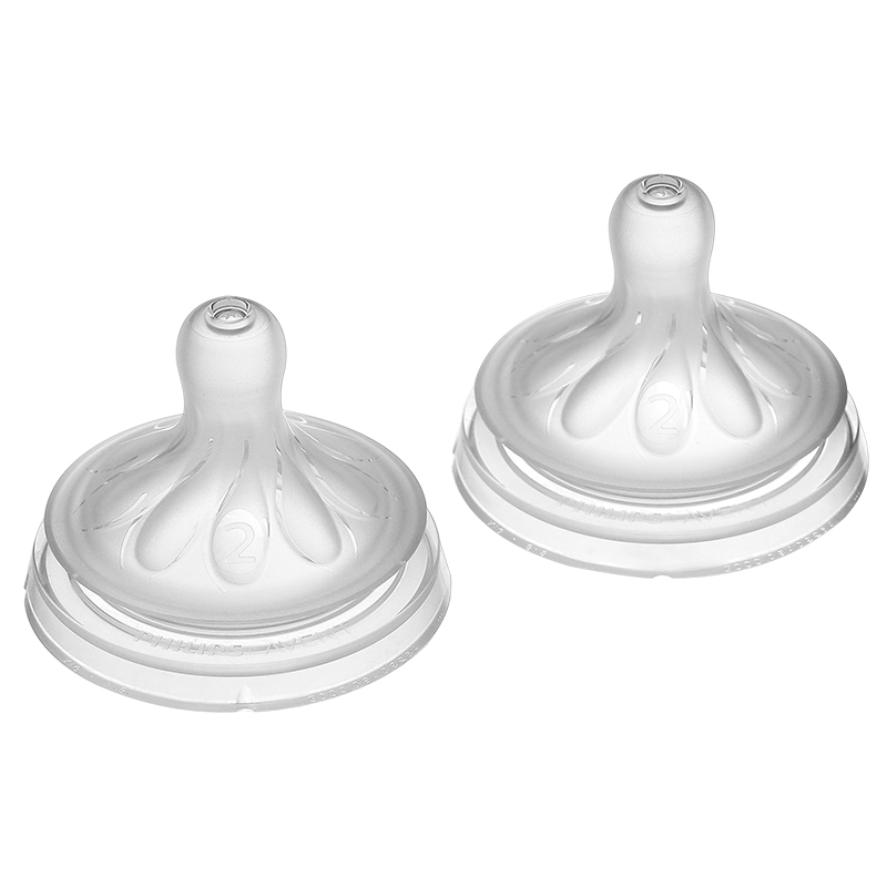 Bộ 2 núm ti Philips Avent SCY962/02 cổ rộng size 2 (0 - 1 tháng) - Giao bao bì ngẫu nhiên 7