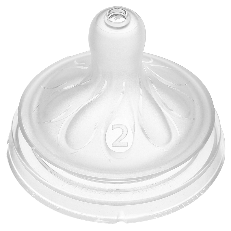Bộ 2 núm ti Philips Avent SCY962/02 cổ rộng size 2 (0 - 1 tháng) - Giao bao bì ngẫu nhiên 9