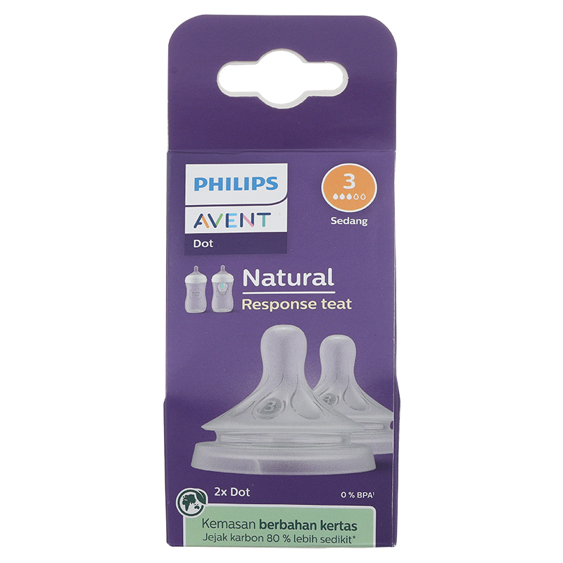 Bộ 2 núm ti Philips Avent SCY962/02 cổ rộng size 2 (0 - 1 tháng) - Giao bao bì ngẫu nhiên 14