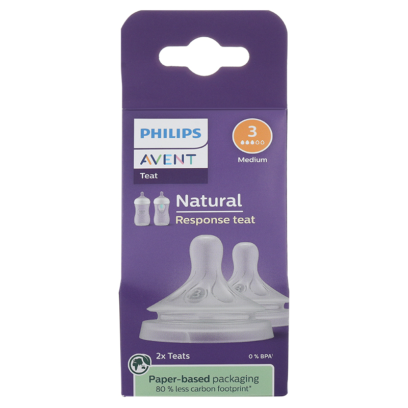 Bộ 2 núm ti Philips Avent SCY962/02 cổ rộng size 2 (0 - 1 tháng) - Giao bao bì ngẫu nhiên 15