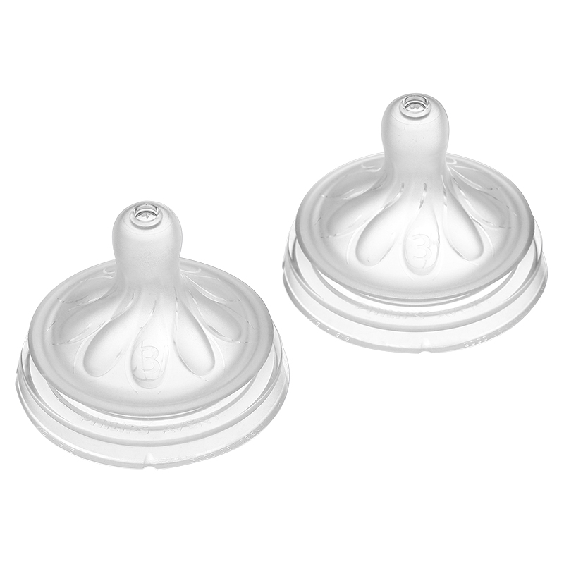 Bộ 2 núm ti Philips Avent SCY962/02 cổ rộng size 2 (0 - 1 tháng) - Giao bao bì ngẫu nhiên 18