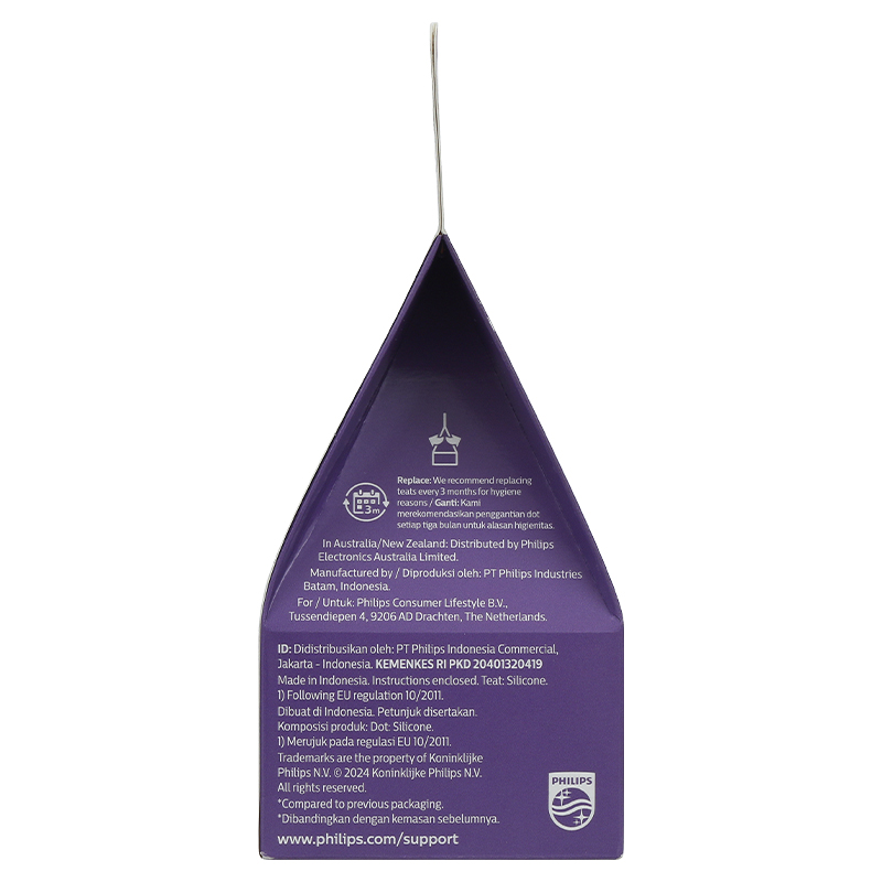 Bộ 2 núm ti Philips Avent SCY962/02 cổ rộng size 2 (0 - 1 tháng) - Giao bao bì ngẫu nhiên 49