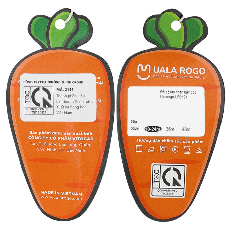 Bộ tay ngắn bé trai Ualarogo UR2191 màu nâu 40