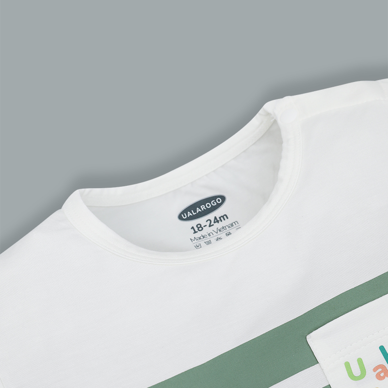 Bộ tay ngắn bé trai Ualarogo UR2191 màu nâu 17