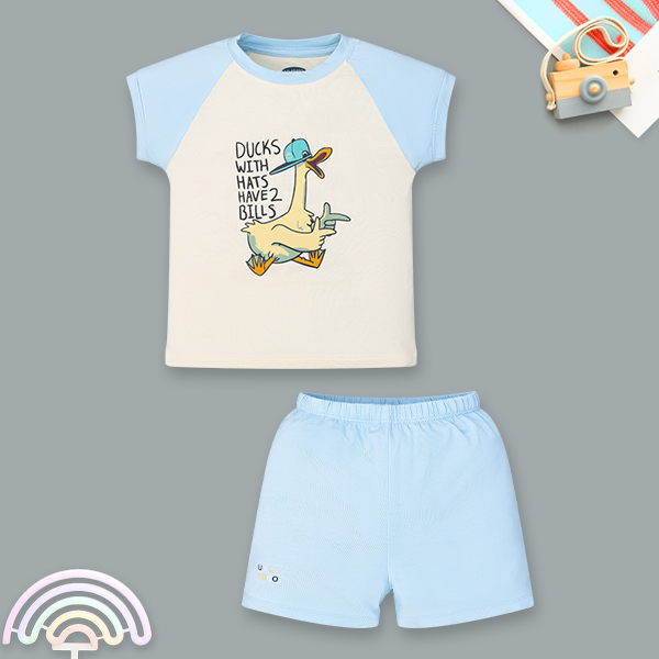 Bộ bé trai Ualarogo bamboo xanh