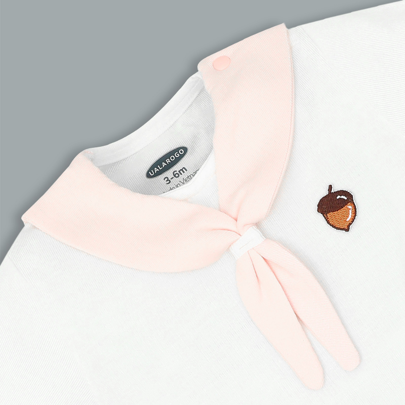Bodysuit tay ngắn thủy thủ Ualarogo UR2213 màu hồng 3